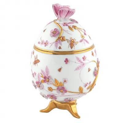 Egg with Flowers Raspberry