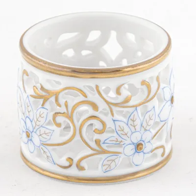 Pierced Napkin Ring Blue