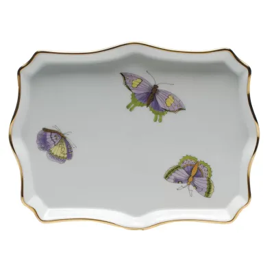 Royal Garden Butterflies Multicolor Small Tray 7.5 in L X 5.5 in W