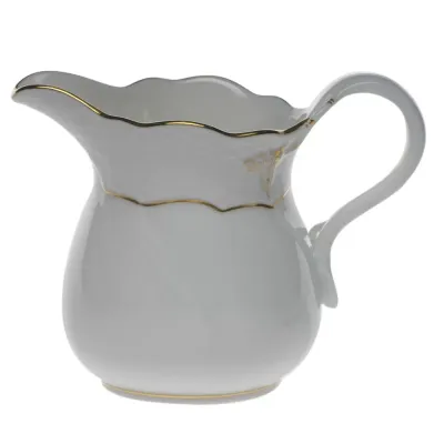 Golden Edge Creamer 10 Oz 4 in H