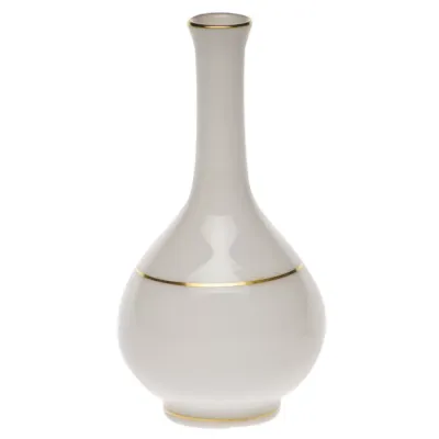 Golden Edge Small Bud Vase 3.5 in H