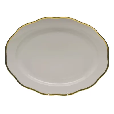 Gwendolyn Gold Oval Platter 15 in L