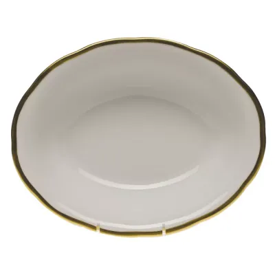 Gwendolyn Gold Oval Vegetable Dish 10 in L X 8 in W