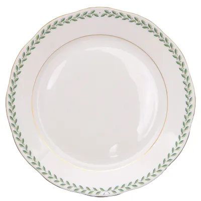 Green Laurel Dinner Plate 10.5 in D