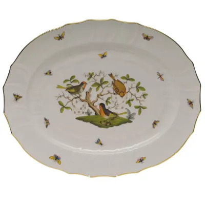 Rothschild Bird Multicolor Turkey Platter 18 in L X 14.5 in W