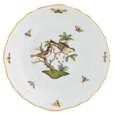 Rothschild Bird Multicolor Scalloped Dinner Bowl