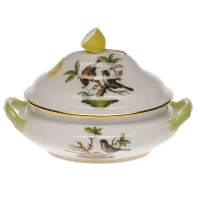 Rothschild Bird Multicolor Mini Tureen With Lemon 5 in L X 4 in H