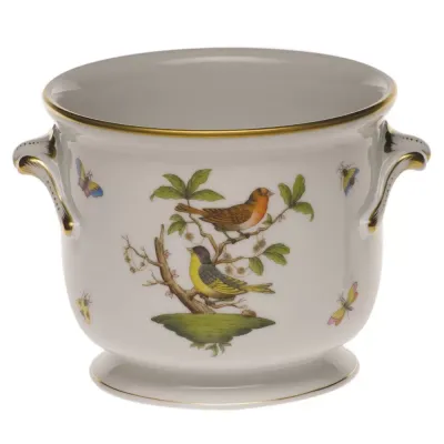 Rothschild Bird Multicolor Small Cachepot 5.75 in H X 6.5 in D