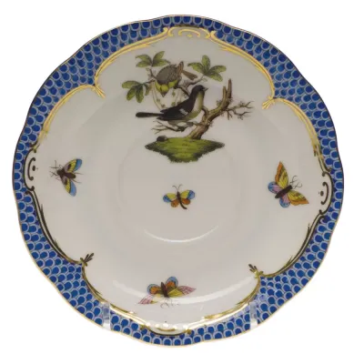 Rothschild Bird Motif 01 Multicolor Tea Saucer 6 in D