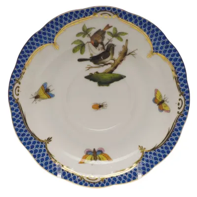 Rothschild Bird Motif 04 Multicolor Tea Saucer 6 in D