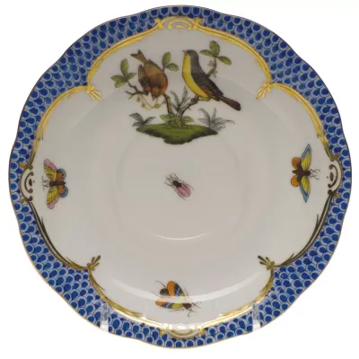 Rothschild Bird Motif 07 Multicolor Tea Saucer 6 in D