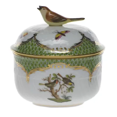 Rothschild Bird Multicolor Covered Sugar with Bird