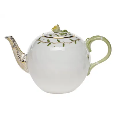 Rothschild Garden Multicolor Tea Pot With Rose 36 Oz 5.5 in H