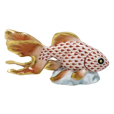 Fantail Goldfish Rust 4.75 in L X 2.25 in H