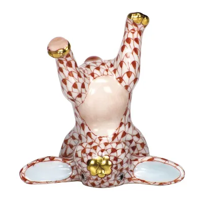 Handstand Bunny Rust 2.25 in L X 2.25 in H