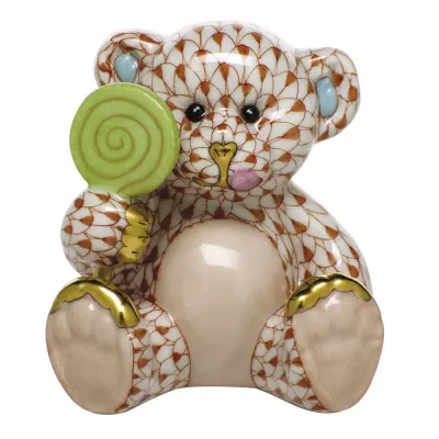 Sweet Tooth Teddy Rust 2.5 in L X 2.75 in H