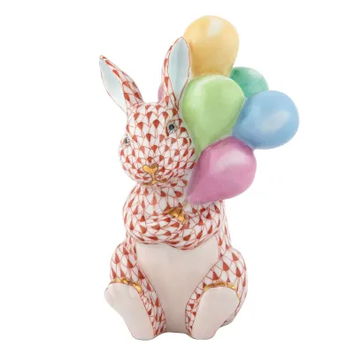 Balloon Bunny Rust 2.25 in L X 3 in W X 4.5 in H