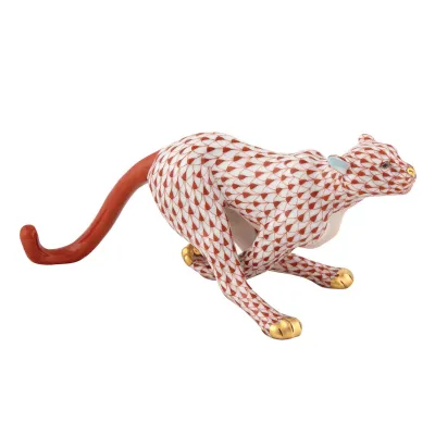 Small Cheetah Rust 7.5 in L X 3 in W X 3 in H