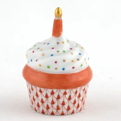 Cupcake with Candle Rust