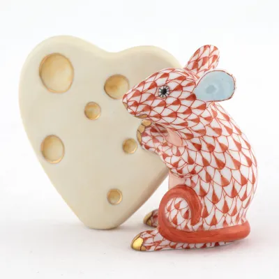 Mouse with Heart Cheese Rust