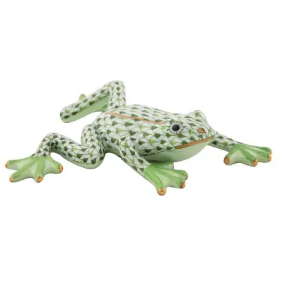 Reaching Frog Multicolor 4.75 in L X 4.25 in W X 1 in H