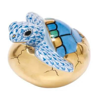 Hatching Sea Turtle Blue 2.25 in L X 1.75 in H