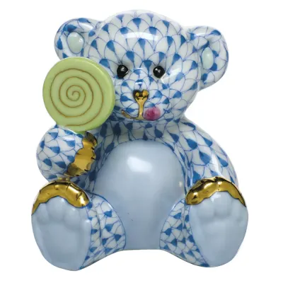 Sweet Tooth Teddy Blue 2.5 in L X 2.75 in H