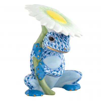 Flower Frog Blue 2.75 in L X 2.25 in W X 3.25 in H