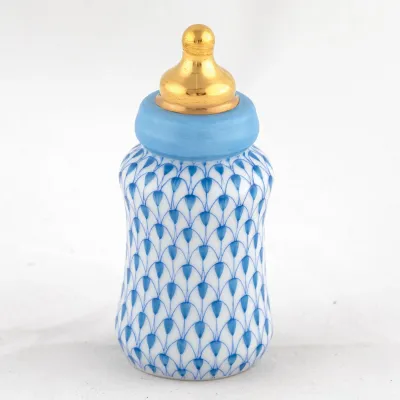 Baby Bottle Blue 2.75 in H X 1.25 in D