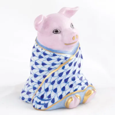 Pig in A Blanket Sapphire 2.25 in L X 2 in W X 2.25 in H