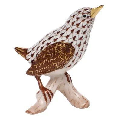House Wren Chocolate 2.5 In L X 2.75 In H