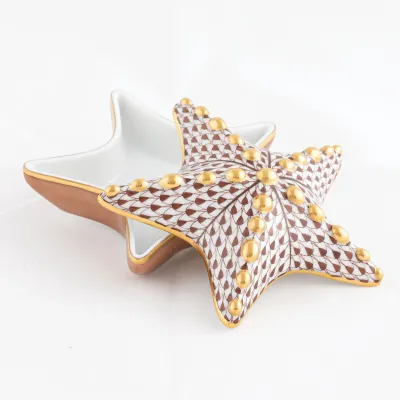 Starfish Box Chocolate 4.25 in L X 4.25 in W X 1.75 in H