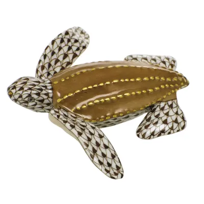Young Leatherback Turtle Chocolate 3.75 in L X 0.75 in H