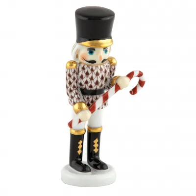 Small Nutcracker W/Candy Cane Chocolate 2.25 in L X 1.25 in W X 4.25 in H