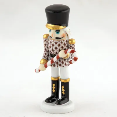 Small Nutcracker W/Candy Cane Chocolate 2.25 in L X 1.25 in W X 4.25 in H