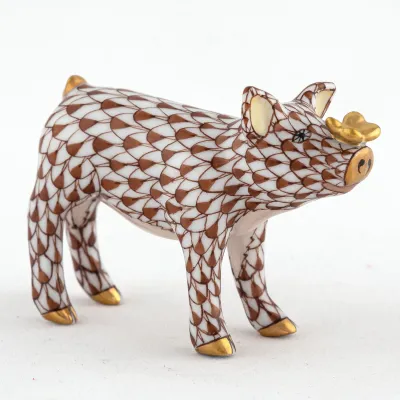 Pig With Butterfly Chocolate 2.5 in L X 1 in W X 2 in H