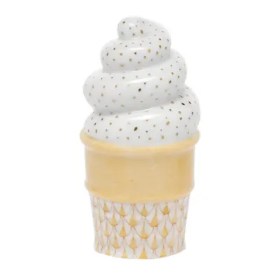 Ice Cream Cone Butterscotch 1.5 In L X 2.5 In H