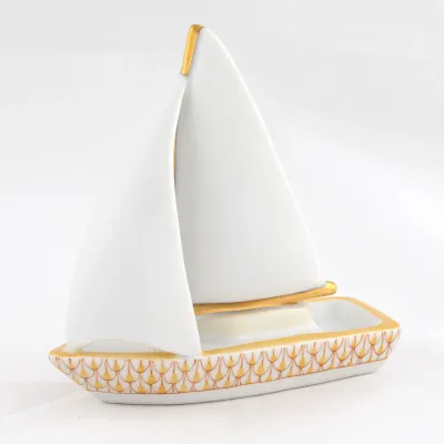 Sailboat At Sea Butterscotch