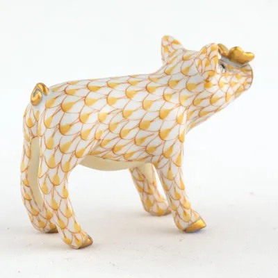 Pig With Butterfly Butterscotch 2.5 in L X 1 in W X 2 in H