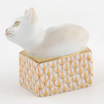 Cat in Box Butterscotch 2.25in L X 1.25in W X 2in H