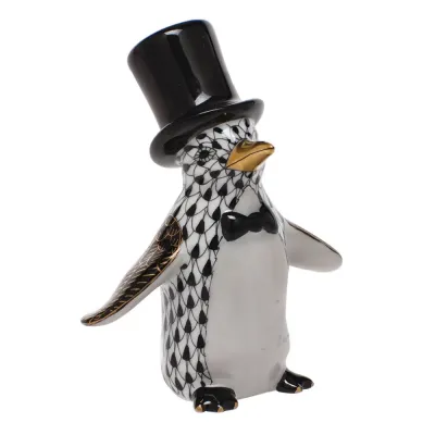 Tuxedo Penguin Black 1.75 in L X 3 in H