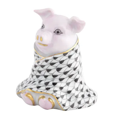 Pig in A Blanket Black 2.25 in L X 2 in W X 2.25 in H