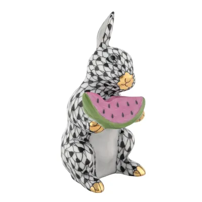 Bunny with Watermelon Black