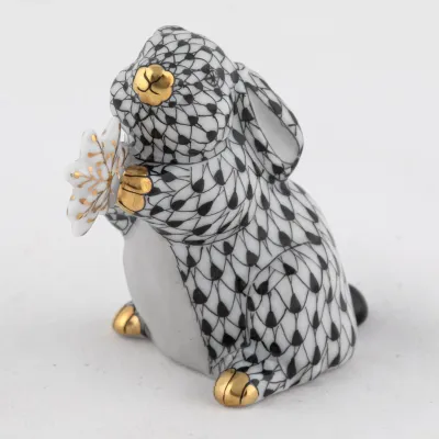 Snowflake Bunny Black