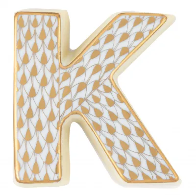 Letter K Gold