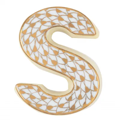 Letter S Gold