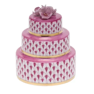 Wedding Cake Raspberry 3 in H X 2.25 in D