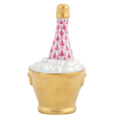 Champagne Bucket Raspberry 2 in H X 1.25 in D