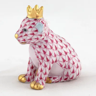 Lion Cub with Crown Raspberry