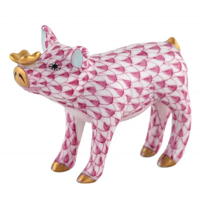 Pig With Butterfly Raspberry 2.5 in L X 1 in W X 2 in H